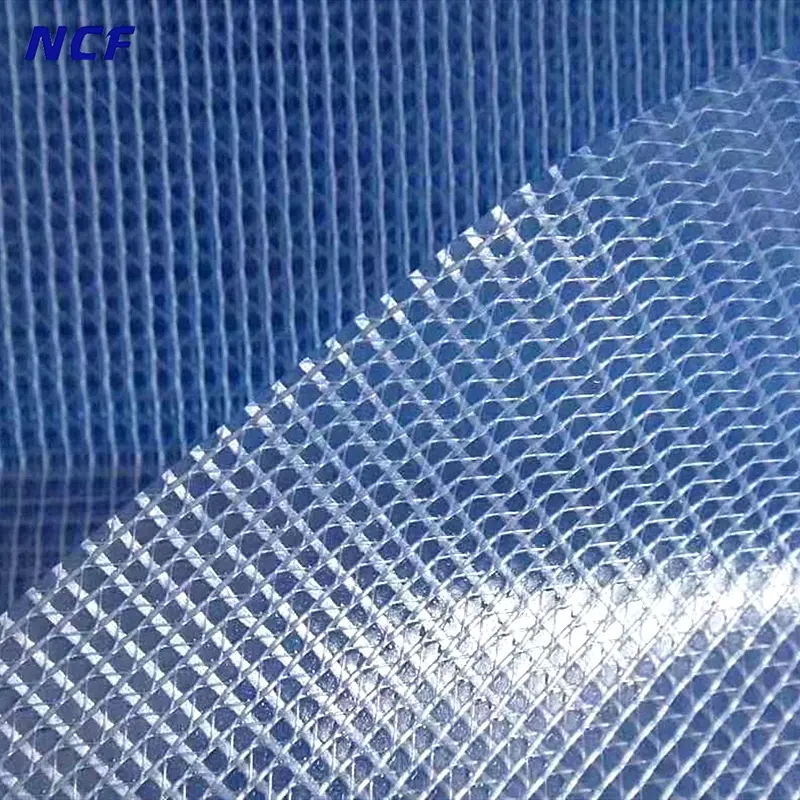 Ncf tecido de lona de malha transparente, plástico transparente com cristal transparente e à prova d'água para estufa agrícola
