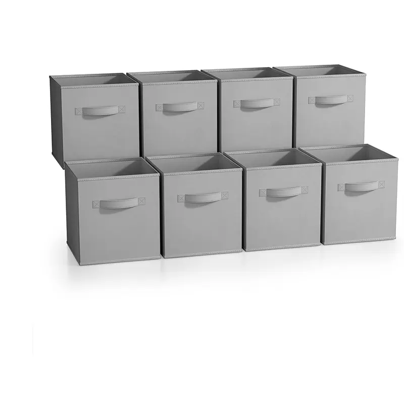 Tùy chỉnh chất lượng cao không dệt ráp búp bê lưu trữ hộp vải có thể gập lại lưu trữ Cubes