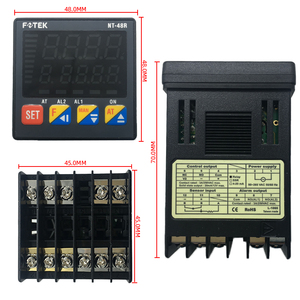 Controlador de temperatura PID borroso autoadaptable FOTEK con salida de relé 48*48*72 productos LV de contorno - Product Image 6
