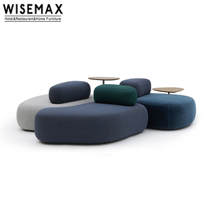 WISEMAX ריהוט Creative בית ריהוט אירופאי מודרני מודולרי בשילוב בד ספה אבן צורת צבעוני ספה עבור בית מלון