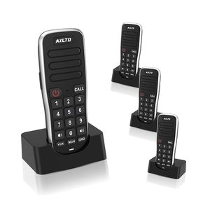 Sistema de intercomunicación inalámbrico recargable de 30 canales para el hogar, sistema de intercomunicación de puerta de teléfonos inalámbricos de mano para negocios en casa
