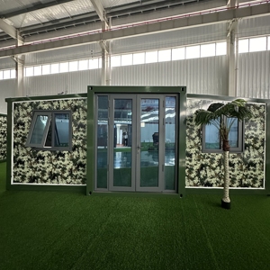 Yalıtımlı prefabrik katlanır gemi hazır 3-in-1 genişletilebilir konteyner ev fransa için tuvalet ile prefabrik çelik ev - Product Image 6