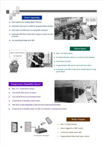 Monitor de registrador de datos SMS 4G de canal de pulso analógico con ranura para tarjeta SD máquina de transmisión SMS