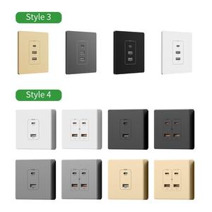 4 порта USB розетка настенный адаптер для спальни 2.1A мобильный телефон розетка для зарядки со светодиодной подсветкой встроен в адаптер питания - Product Image 5
