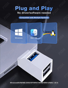 OEM 3D USB3.0 Hub 2 USB 2.0 Mini USB 3.0 adaptör genişletme çoklu USB Hub hızlı veri transferi çoklu Hub - Product Image 5