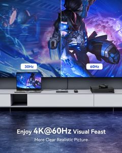 Jasoz 2.0 4K HDMI KVM开关盒3x1 4端口高清60hz遥控按钮3进1出hdmi分离器集线器和开关 - Product Image 5