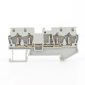 ST 2,5-QUATTRO 4 Conductor Carril DIN Tipo de resorte Bloque de terminales de empuje Conector de 4mm ² - Product Image 1