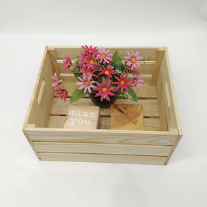 Hot bán Quà Tặng tùy chỉnh trang chủ trang trí gỗ lưu trữ container giá rẻ thùng gỗ bán buôn pinewood Crate - Product Image 3