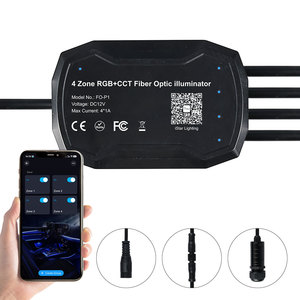 FO-P1 4 Zone RGB+CCT Fiber Optic Illuminator Multi-mode DC12V 4*1A RF/App Control Lighting <strong>Source</strong> for Ceiling DIY <strong>Light</strong> Projects - Product Image 2