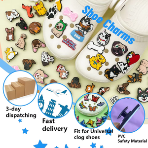 Kawaii DIY Dễ Thương Bling Màu Hồng Thực Phẩm Giày Quyến Rũ Trang Trí Nội Thất Thủ Công Mỹ Nghệ Động Vật PVC Quyến Rũ Cho Giày Phụ Kiện Quyến Rũ Bow Giày Quyến Rũ - Product Image 6