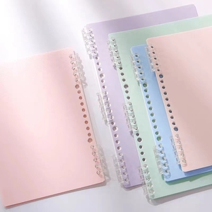 מותאם אישית 6 טבעת ספירלית ברורה פלסטיק <span class=keywords><strong>pvc</strong></span> קלסר diy עלה planner Planner a5/a6 מחברת תקציב ידידותי כיסוי