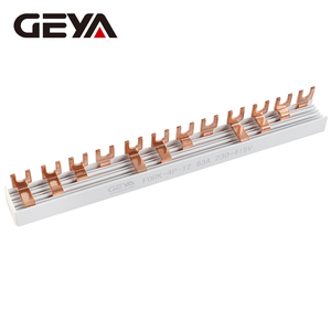 GEYA 1P 2P 3P <strong>4P</strong> Pin 63A <strong>U</strong> <strong>Type</strong> Fork <strong>Type</strong> Mcb Electric Copper <strong>Busbar</strong> for Distribution Box Mounting - Product Image 4