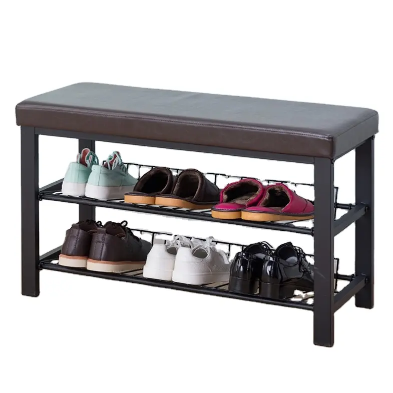 Good price metal stainless steel industrial shoe rack near front door