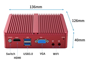 Precio barato Intel J4125 CPU 4LAN 2USB3.0 1 * VGN POE Suministro con sistema win 10 liunx Nano Computadora industrial integrada - Product Image 2