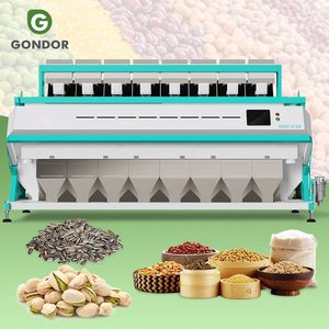 Cacao-Grano-Clasificación-Grano Pakistán-Arroz-Clasificador de color Máquina clasificadora óptica para clasificar las pasas de color