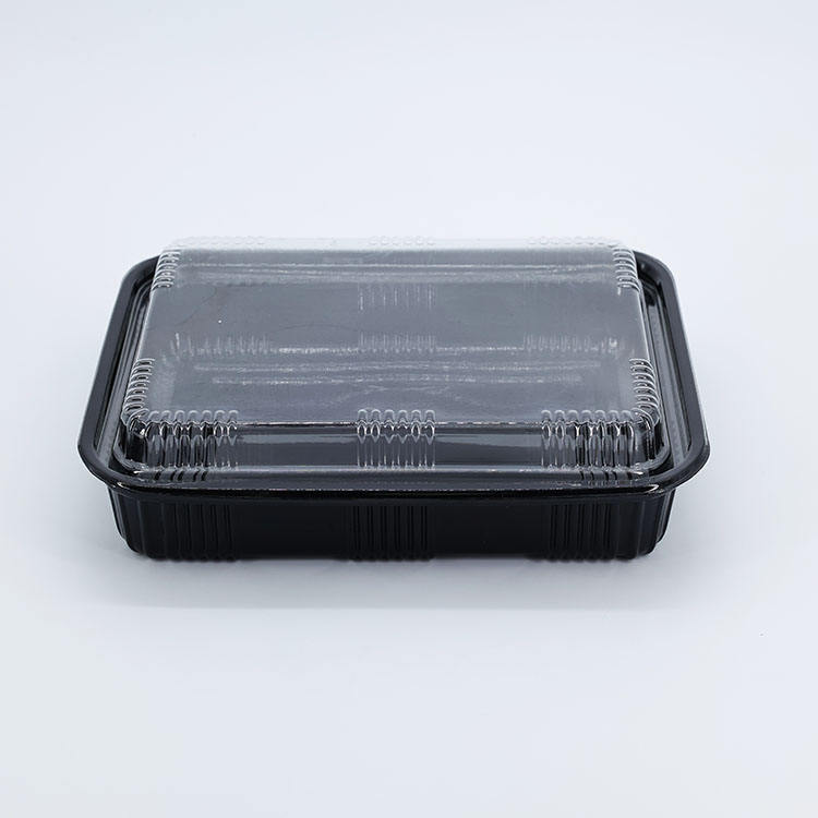 Transparent cover with black base