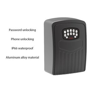 Duvar montaj akıllı parmak izi Bluetooth Tuya güvenli anahtar kutusu şifreli kilit kutu taşınabilir su geçirmez sıfırlanabilir kod ev anahtarı - Product Image 1