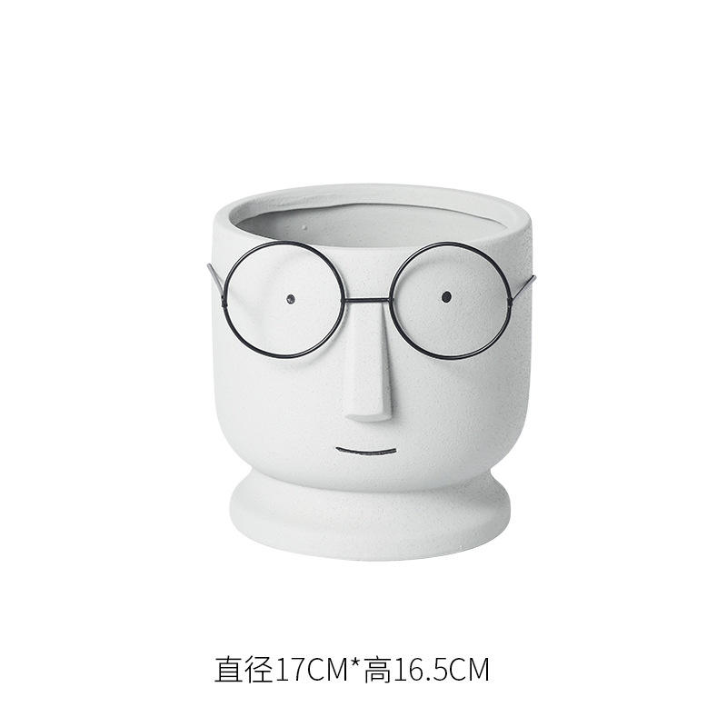 Ak067 Grandes lunettes gris clair