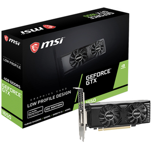 MSI NVIDIA GeForce GTX 1650 4GT LP OCV1 LowProfile GraphicsとCard 4GB GDDR5 128ビットMemory Support DL-DVI-D Output - Product Image 1