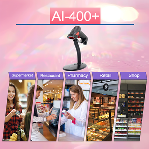 AIXW Escáner de Código de Barras de Buena Calidad Escáner de Código de Barras Láser 1D con Soporte Ajustable Fácil de Usar para Supermercado - Product Image 2