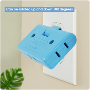 Convertidor de enchufe giratorio de 180 grados para EE. UU., enchufe de extensión 3 en 1 para EE. UU., enchufe múltiple, Mini enchufe adaptador de salida inalámbrico Delgado - Product Image 3