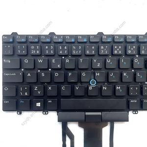 Nuevo teclado de ordenador portátil Original checo CZ CS con diseño de ratón retroiluminado para teclado DELL Latitude E5450 E5470 E7450 E7470 0V36YD - Product Image 4