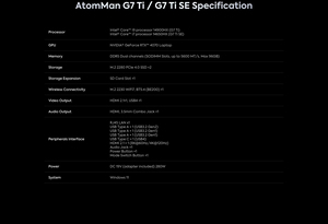 2023 NEW I9-14900HX Mini Host RTX4070 Atomic Hero G7 Ti Solo Gaming High Performance Desktop <strong>Computer</strong> Gaming Mini PC - Product Image 6
