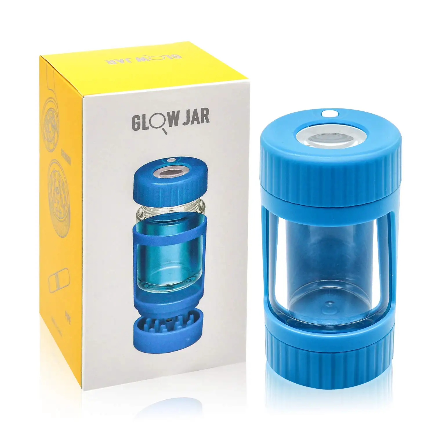 Magnifying Jar With Light Plastic Glow Jars Spice Stash Jar Herb Grinder 2022