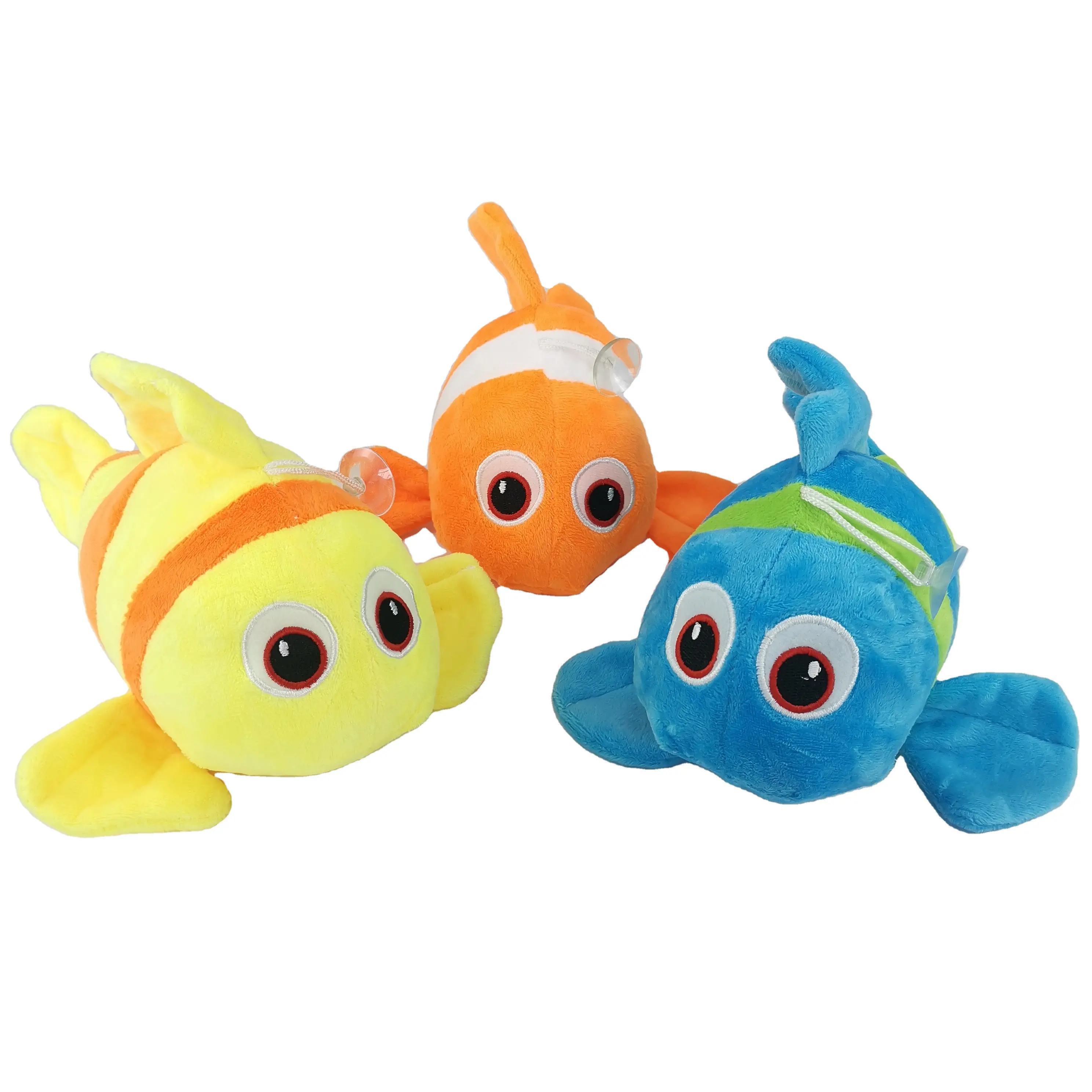AIFEI TOY Design creativo arcobaleno pagliaccio pesce peluche cuscino carino colorato pesce tropicale peluche farcito animali marini giocattolo