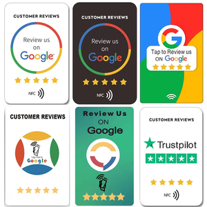 Buying Smart RFID PVC <strong>Code</strong> Digital 13.56Mhz Plastic Template Ratings and Stand NFC Tap Google Reviews QR Card for Business - Product Image 2