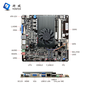 産業用マザーボードAMD A4-5145M DDR3 HD VGA LVDS RJ45 LAN 2 RS232 485 COM GPIO linux win10 Ubuntu mini itxマザーボード - Product Image 2