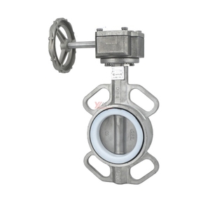 Güvenilir performans ANSI 150LB 304 316 JIS 10K pn10-16 WCB PTFE EPDM DN80 sonsuz dişli manuel merkezi gofret kelebek vana - Product Image 3