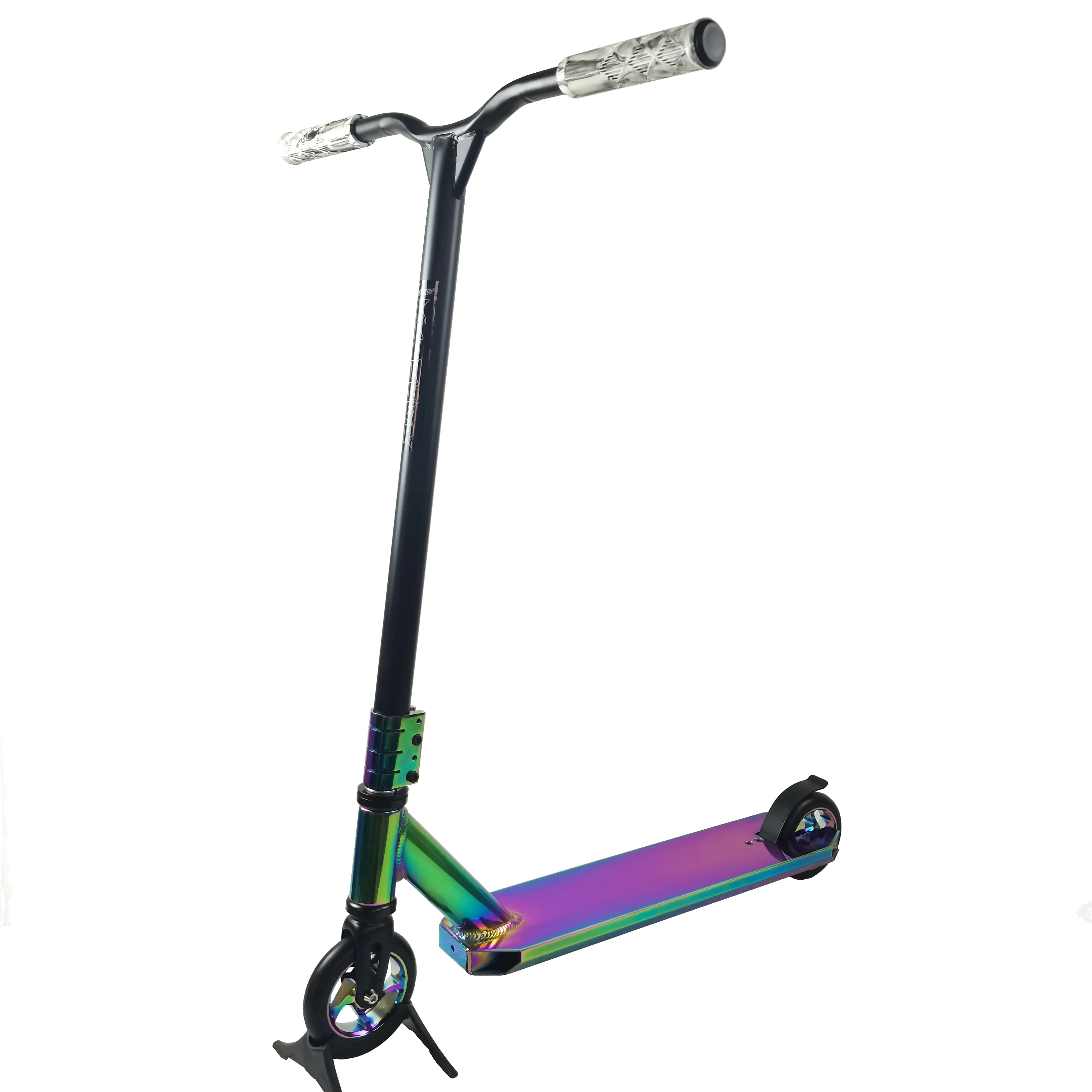 Approvisionnement d'usine prix attractif scooter néo chrome roues 110mm haut de gamme cascadeur scooter