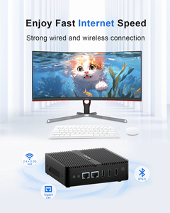 12th Gen işlemci N100 Mini PC çift Lan 2 * RS232 HD DP DDR4 NVMe SSD masaüstü küçük bilgisayar - Product Image 5