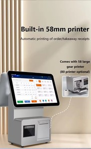 Win-dows 10双屏安卓Pos计费打印机Pos系统15.6英寸触摸屏