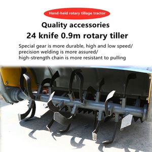 多功能手扶拖拉机12Hp 15Hp 18Hp柴油发动机2轮在农业机械后面行走 - Product Image 4