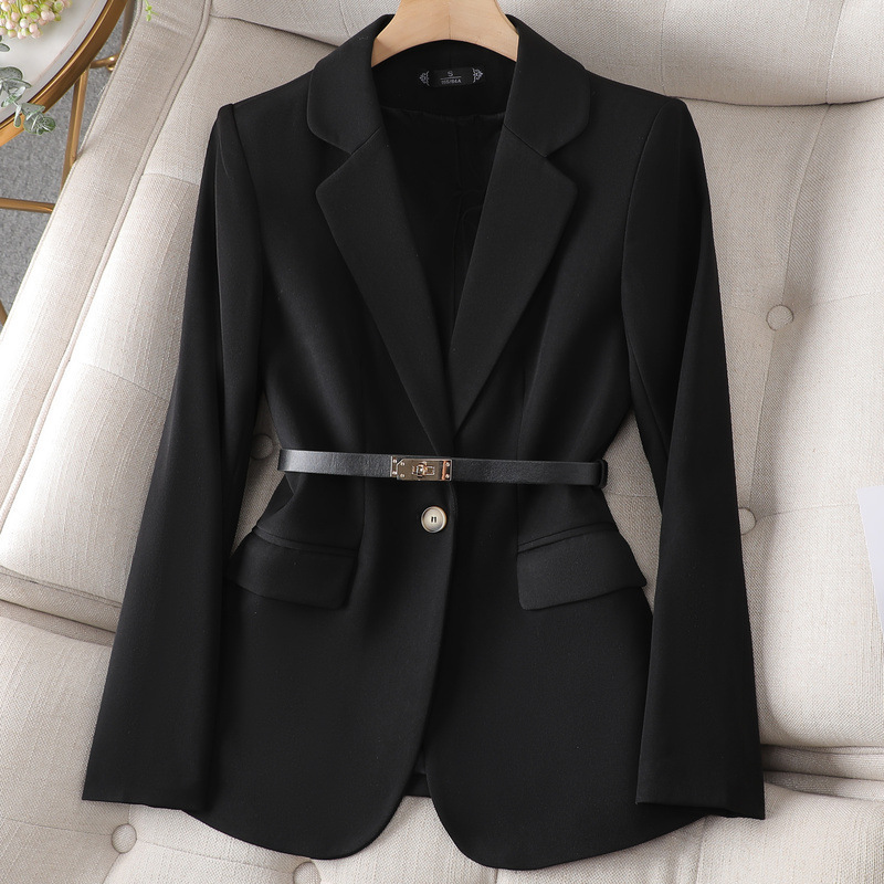 Black (suit) with belt