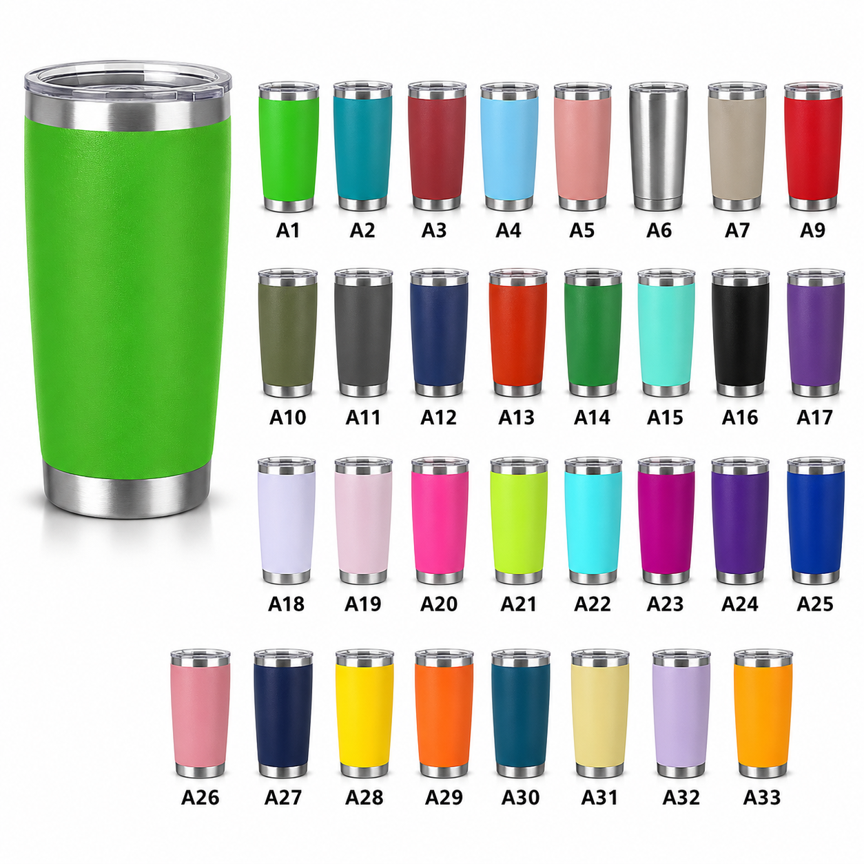 Couleurs personnalisées acceptées