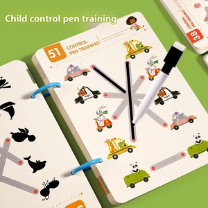 Hot người bán hàng trẻ em truy tìm Sách Bài Tập Đặt mẫu giáo xóa được Bài Tập Câu Đố giáo dục đồ chơi bút Montessori cho trẻ em - Product Image 2