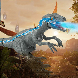 Işık ile uzaktan kumanda Raubvogel dinozor oyuncak 2.4G 5CH uzaktan kumanda rc dinozor robot işık ses ile - Product Image 2