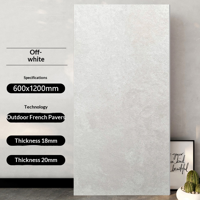 French brick-rice white-600x1200x20mm