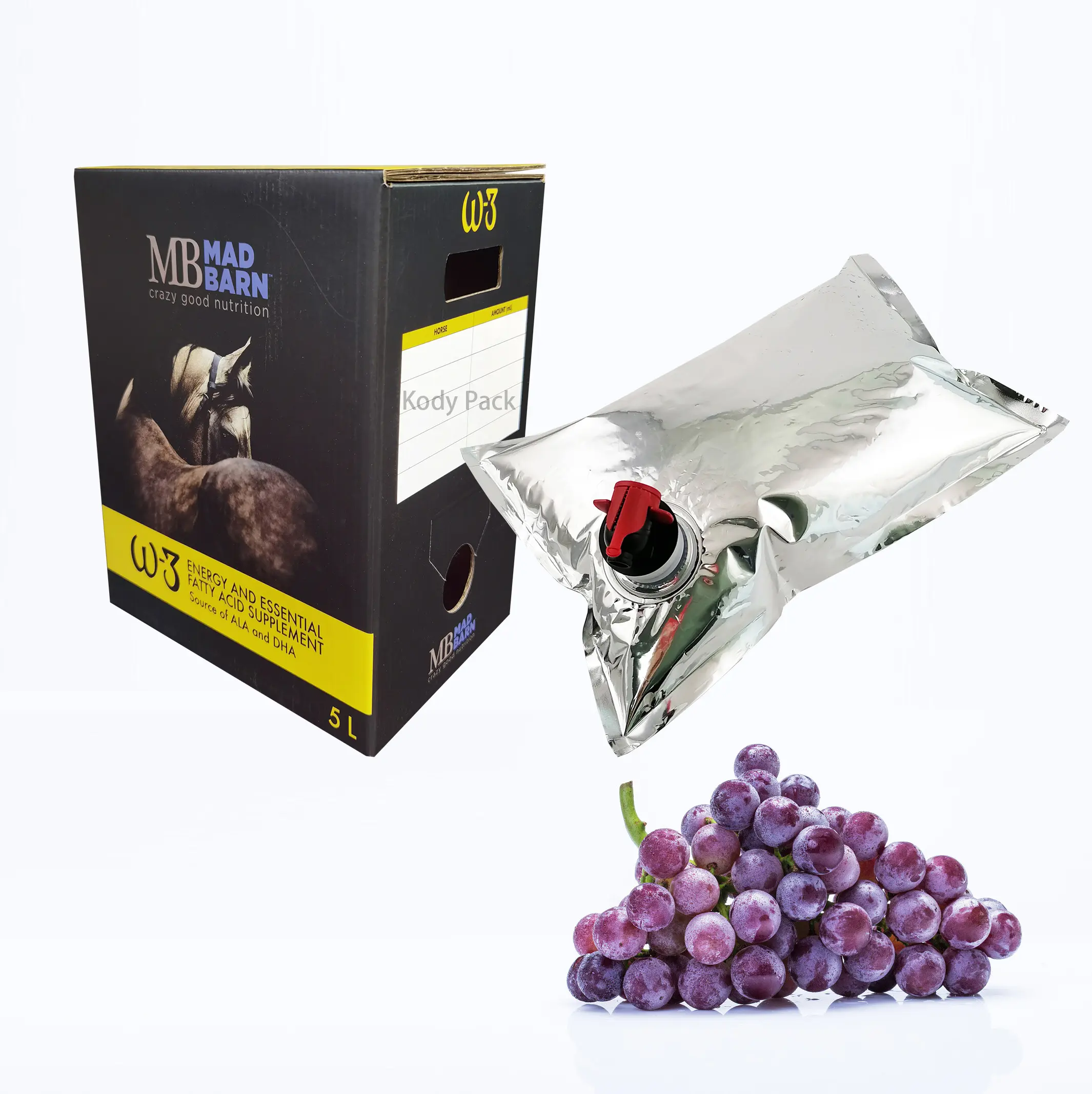 Portable liquide pack 3L 5L 10L BIB sac dans la boîte réutilisable vin boisson sac dans la boîte avec robinet valve vitop