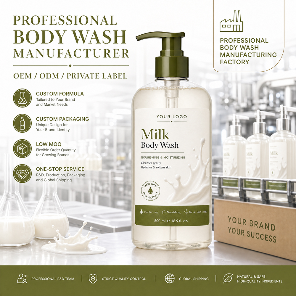 Gel douche au lait