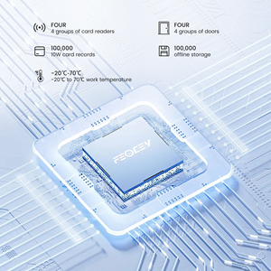 Feocey FCC4904 TCP/IP rete quattro porte sistema di controllo del pannello di accesso da PC di controllo con RFID Card e serratura elettromagnetica