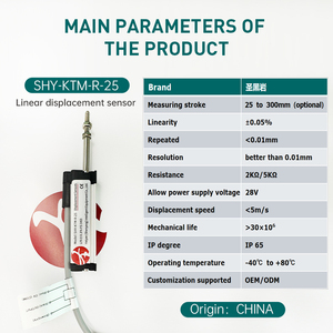 Sensor de desplazamiento lineal de varilla de tracción en miniatura - Product Image 4