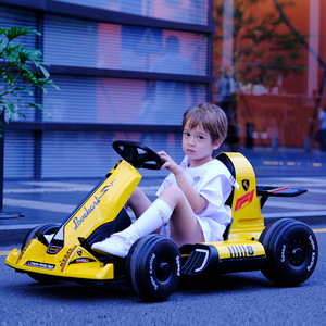 Bluetooth USB portu ile yaş 3 + için kolay kullanım 550 motor çift mekanizmalı elektrikli go kart - Product Image 4