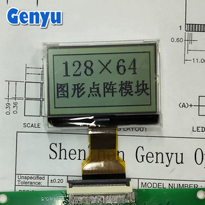 Genyu 1,7 Zoll serielle 8-Bit MCU Schnittstelle ST7565 32 Pin Monochrome COG Lcd 128x64 Grafikbildschirm - Product Image 2