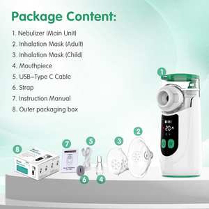 Wholesale Digital Mesh Nebulizador Electric Inhaler Handheld Quiet Micro Ultrasonic Portable Nebulizer - Product Image 5