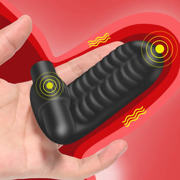 충전식 음핵 자극 손가락 진동기 실리콘 G -Spot 손가락 진동기 커플을위한 여성 자위 섹스 제품