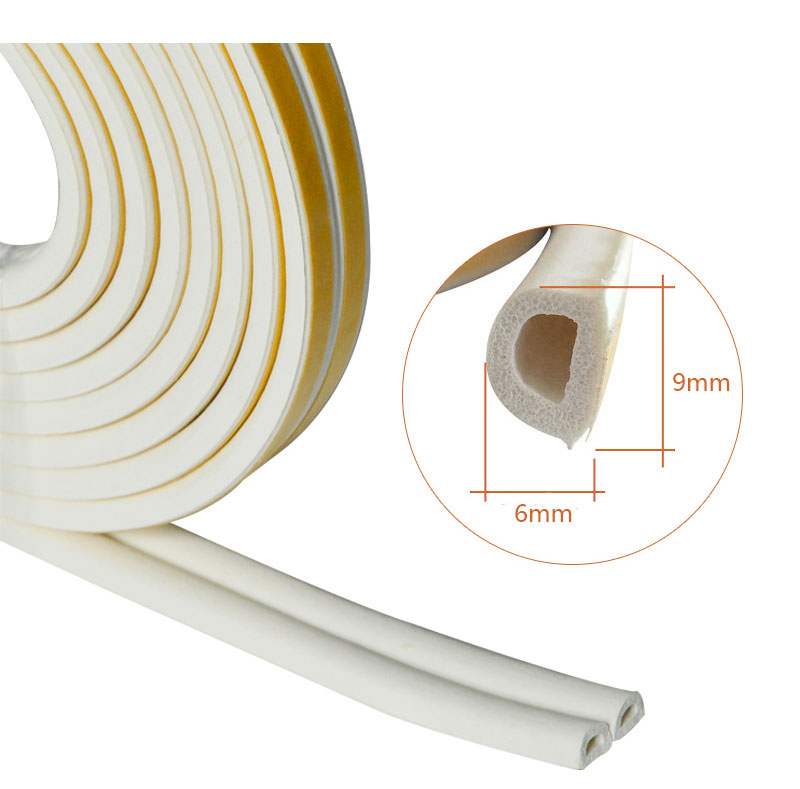 self-adhesive soundproof weatherstrip gap doors windows foam seal strip